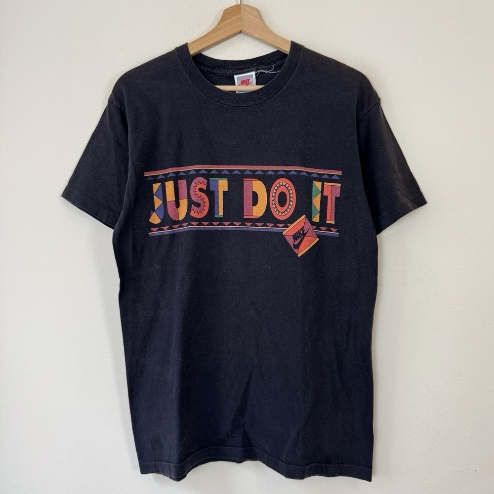 Vintage 90's Nike Urban Jungle Spike Lee Graphic Black Tee Shirt - Medium